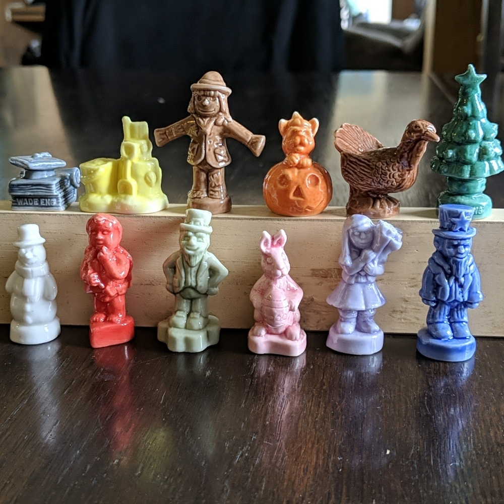 Vintage Red Rose Tea Wade Whimsy Figurines